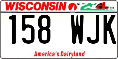 WI license plate 158WJK