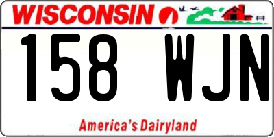 WI license plate 158WJN