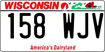 WI license plate 158WJV