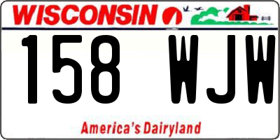 WI license plate 158WJW