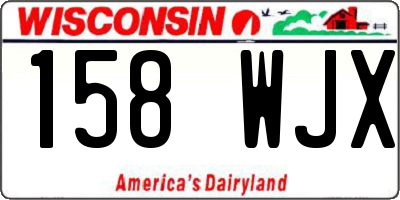 WI license plate 158WJX