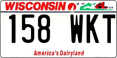 WI license plate 158WKT
