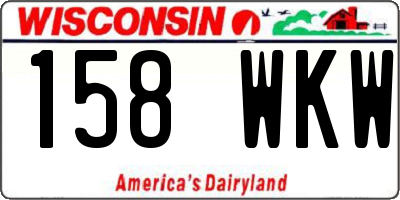 WI license plate 158WKW