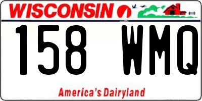 WI license plate 158WMQ
