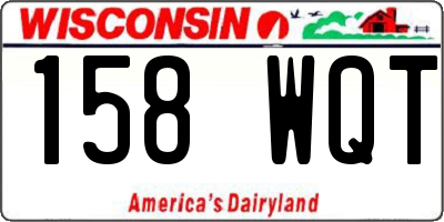 WI license plate 158WQT