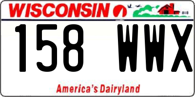 WI license plate 158WWX