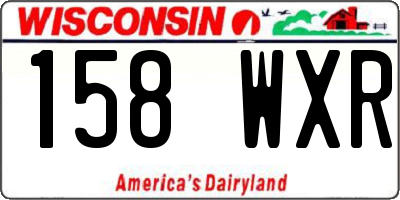 WI license plate 158WXR