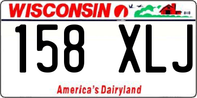 WI license plate 158XLJ