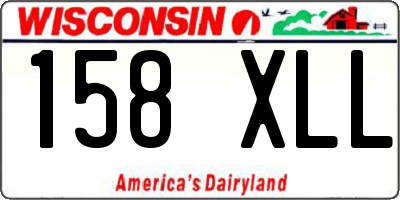 WI license plate 158XLL