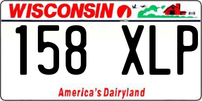 WI license plate 158XLP