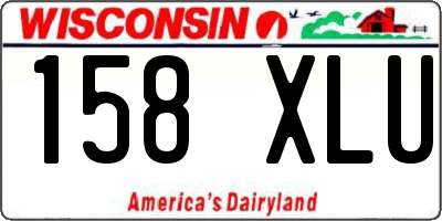 WI license plate 158XLU
