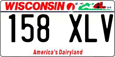 WI license plate 158XLV