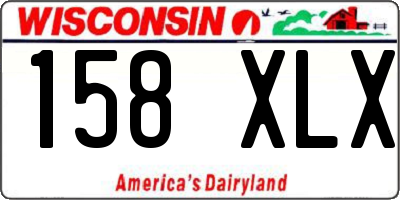 WI license plate 158XLX