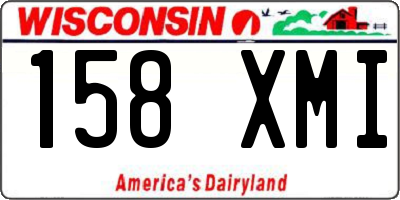 WI license plate 158XMI