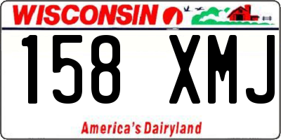 WI license plate 158XMJ