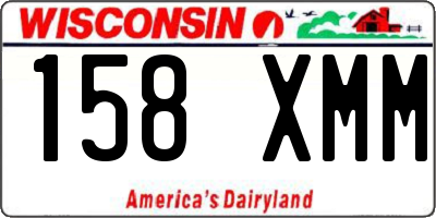 WI license plate 158XMM