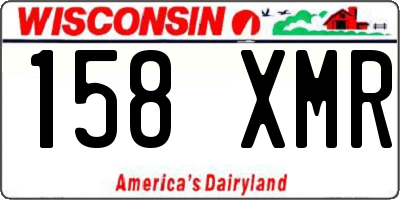 WI license plate 158XMR