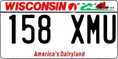 WI license plate 158XMU