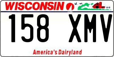WI license plate 158XMV