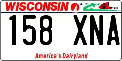 WI license plate 158XNA