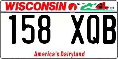 WI license plate 158XQB