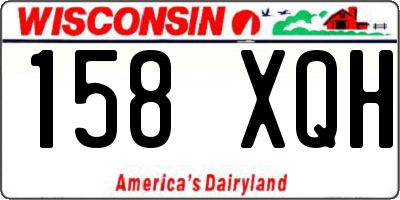 WI license plate 158XQH