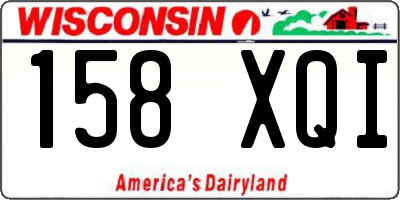 WI license plate 158XQI