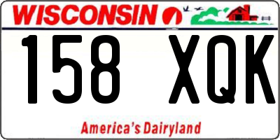 WI license plate 158XQK