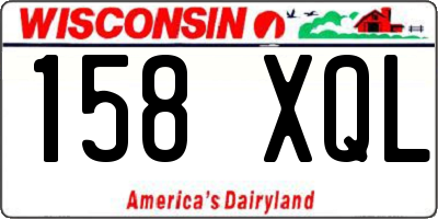 WI license plate 158XQL