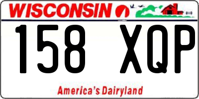 WI license plate 158XQP