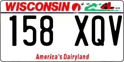WI license plate 158XQV