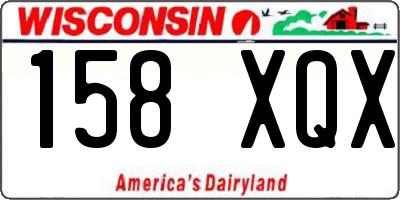 WI license plate 158XQX