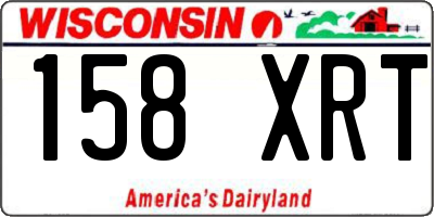 WI license plate 158XRT