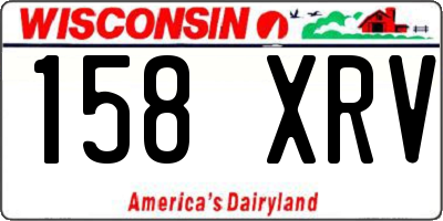 WI license plate 158XRV