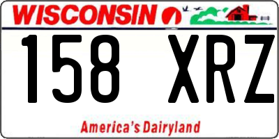 WI license plate 158XRZ