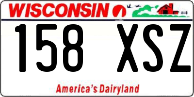 WI license plate 158XSZ