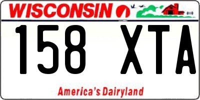 WI license plate 158XTA