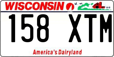 WI license plate 158XTM