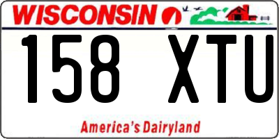 WI license plate 158XTU