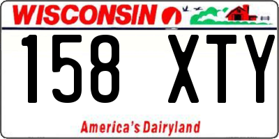 WI license plate 158XTY
