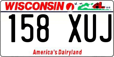 WI license plate 158XUJ