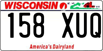 WI license plate 158XUQ