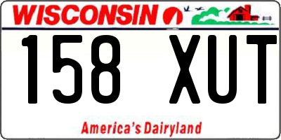 WI license plate 158XUT
