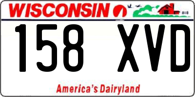 WI license plate 158XVD
