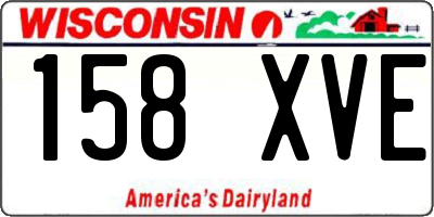 WI license plate 158XVE