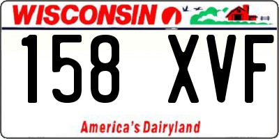WI license plate 158XVF