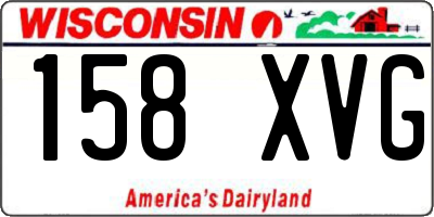 WI license plate 158XVG