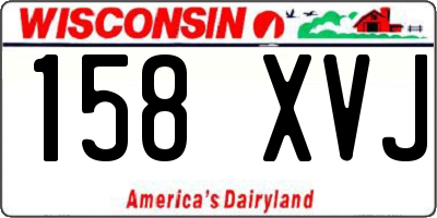 WI license plate 158XVJ
