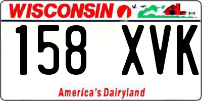 WI license plate 158XVK