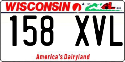 WI license plate 158XVL
